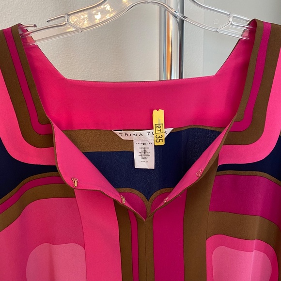 Theodora Printed Silk Caftan Dress - Picture 6 of 8